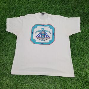 Vintage 80s Native-American Thunderbird Shirt Womens XL 22x27 USA